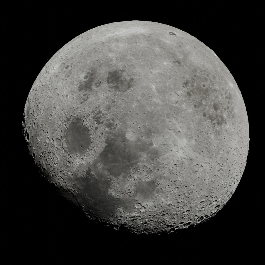 Used moon textures and images from NASA. Made in Blender.